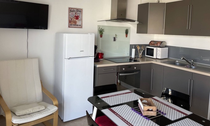 Sainte-Cecile-Plage Apartamento | amplio estudio con vista al mar a 50 metros de la playa