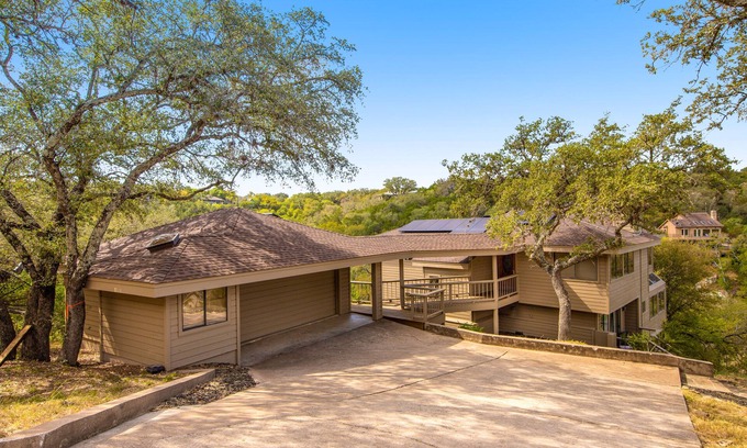 Spicewood Casa | Spacious, three-story lakefront home with deck, kitchen & pools - dog-friendly