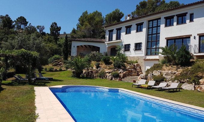 Santa Cristina de Aro Casa | Espaciosa Villa, Golf Costa Brava, Vista ,, Amplia Terraza, Piscina 6x12m