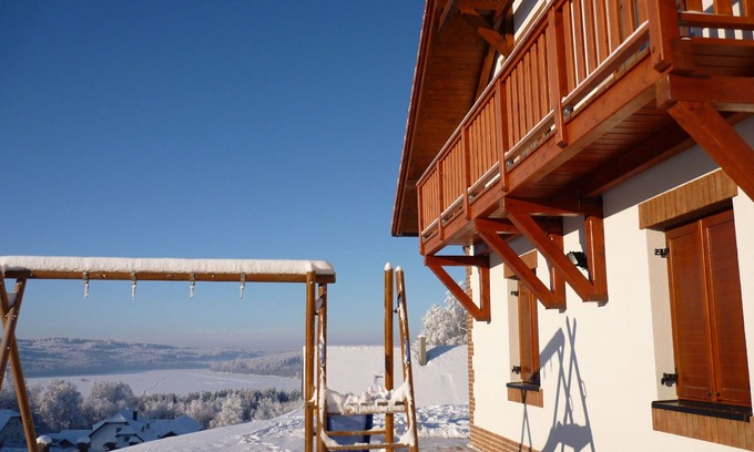 Lipno nad Vltavou Villa | Villa moderna en Lipno nad Vltavou con sauna