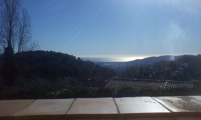 Saint-Vallier-de-Thiey Villa | Amplia villa, vista al mar, amplio jardín