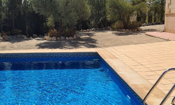 Ojos Casa | Spanish country house, pool, sun terrace, sleeps 10, mountain + valley views.