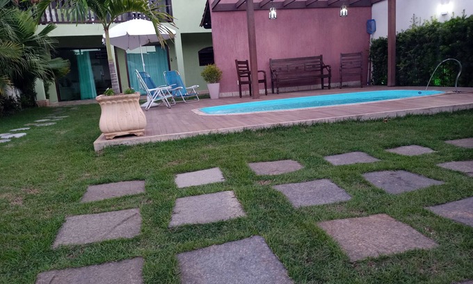 Jardim Flamboyant Casa | Casa Maravillosa en la Playa - Tres habitaciones (dos con aire) - Requinte y seguridad