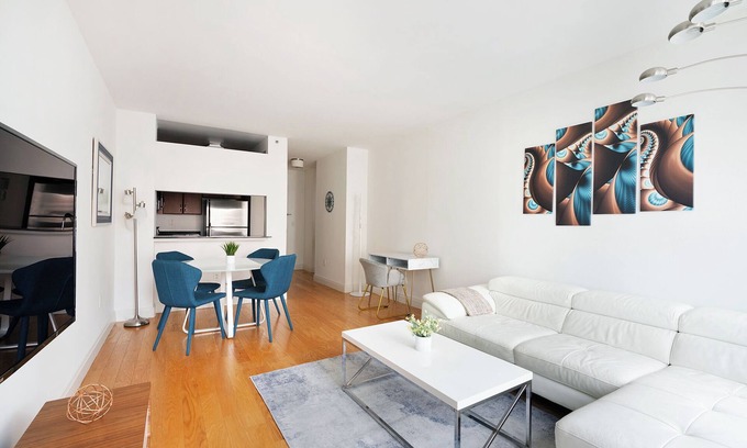 Rose Hill Apartamento | Spectacular Midtown 1 Bed w/ Gym, Rooftop #6173