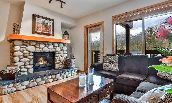 Canmore Condominio | Vistas de las montañas espectaculares de lujo Rundle Cliffs Lodge - Spring Creek