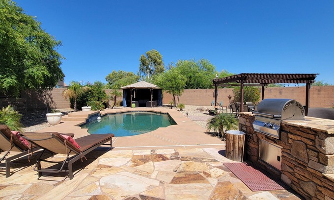 Surprise Farms Casa | Spectacular oasis with private pool, large yard, & game room