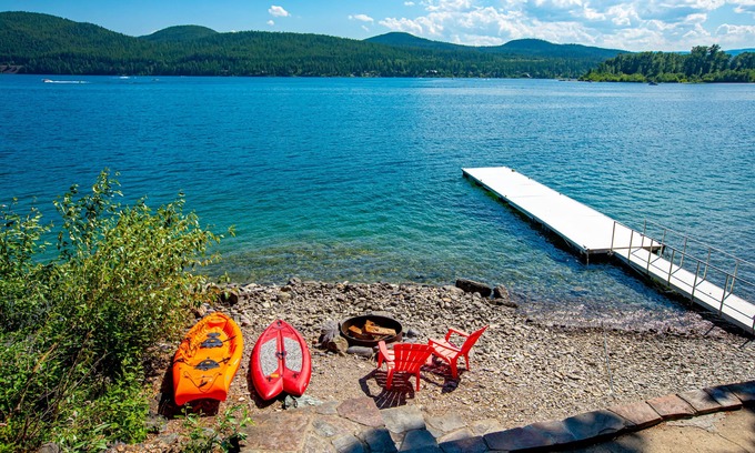 Whitefish Casa | Spectacular Whitefish Lakefront home!! Private dock, paddle boards, kayak and incredible views