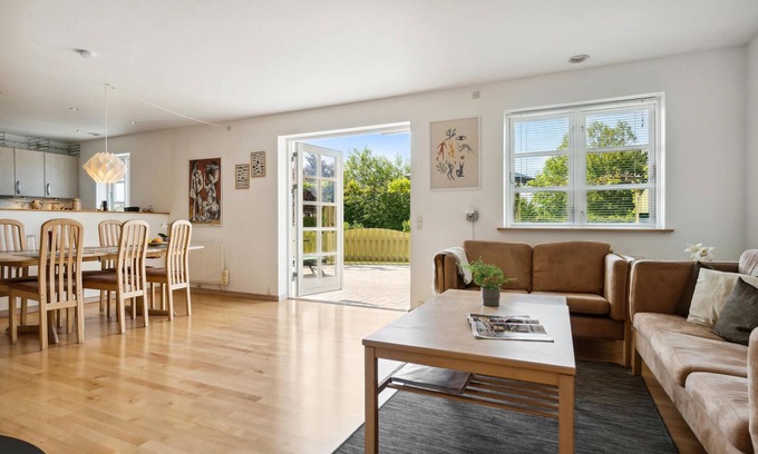 Kirke Hyllinge Casa | Spend a relaxing vacation in this vacation home with fjord view.