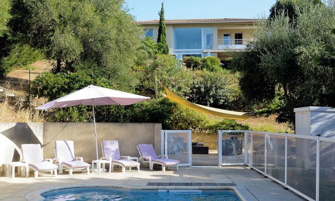 Portigliolo Villa | Splendid contemporary house with sea view - swimming pool - 3 bedrooms