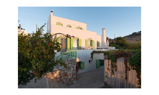 Piso Livadi Villa | Espléndida vista del mar Egeo y las Cícladas