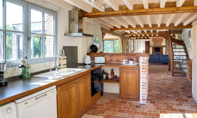 Honfleur Cabaña | Espléndida vista, tranquilo, gran jardín, a 10 minutos a pie de la ciudad, P gratis, se admiten perros
