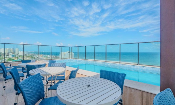 Boca do Rio Apartamento | Stúdio com Wi-Fi próximo do mar com vista incrível