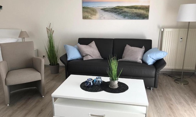Stein Apartamento | Steiner Strandappartements Appartement 110 Südseite mit seitlichem Meerblick