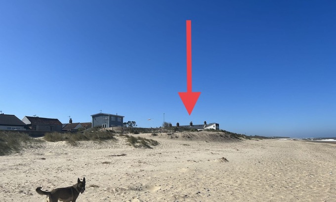 Caister-on-Sea Cabaña | One Coastguard Cottage - en la playa de arena de Caister