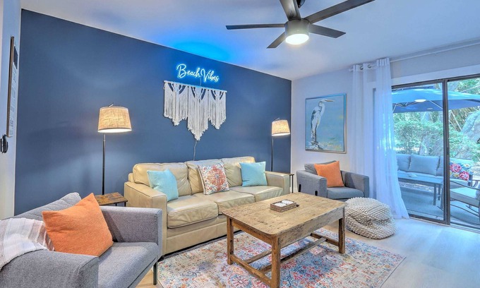 Folly Field Condominio | Steps to Beach-Hilton Head Condo-Pet Friendly
