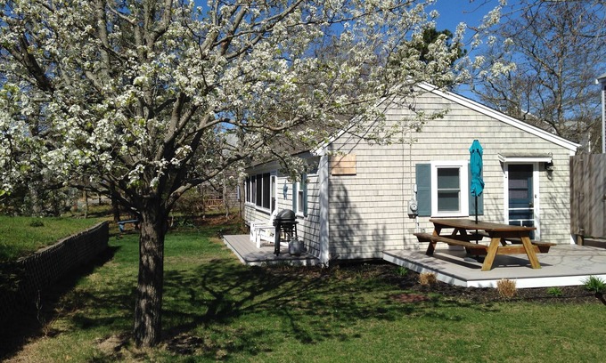 North Eastham Cabaña | Pasos para cocineros Brook Beach! A / C, calor, wifi, ducha exterior, parrilla de gas