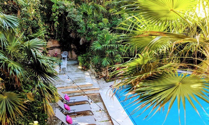 Área de Playacar Fase I Villa | Pasos a Ocean 5br4b Beach Villa Piscina priv 30pax