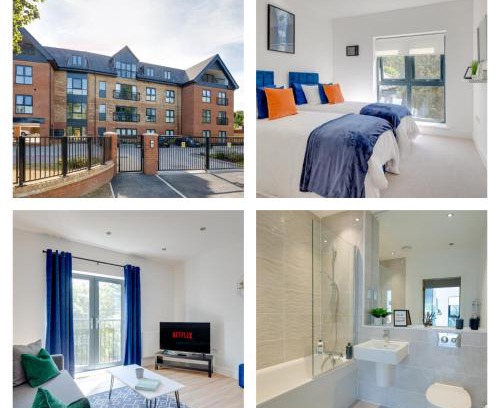 Stevenage Apartamento | Stevenage Luxury 1 Bed Apartment Sleeps 4 WIFI Free Parking Secure by JM Short Lets