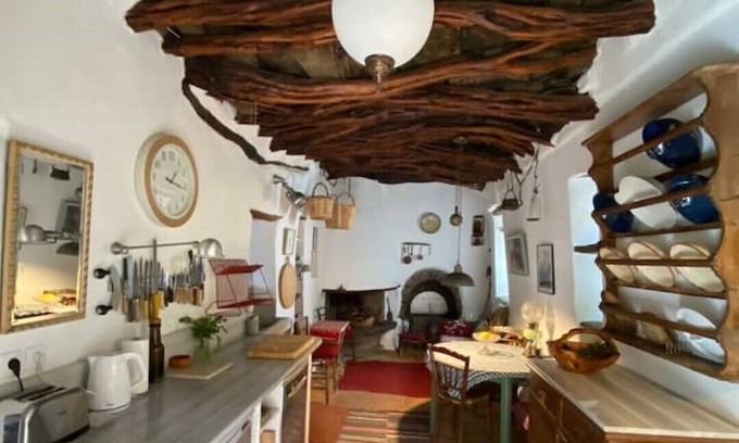 Andros Otro | Stone-Built, Cycladic Farmhouse and small hamlet, spectacular views, sleeps 12