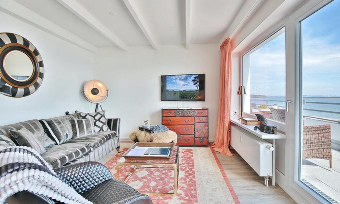 Haffkrug Apartamento | Strandallee 10 Penthouse Seaview