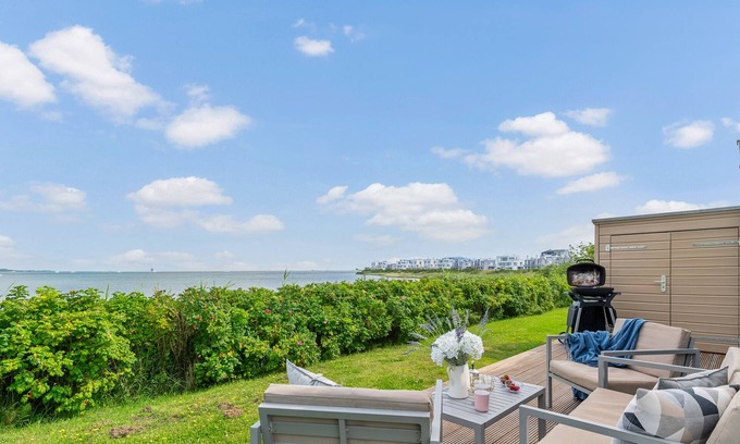 Olpenitz Apartamento | Strandgut - 2 Terrassen, Grill, 1. Reihe am Wasser, Saune, Dusche, E-ladesäule