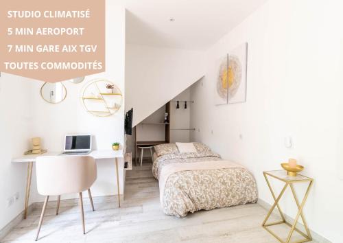 Saint-Victoret Apartamento | Studio à 5 min de l' aéroport et toutes commodités
