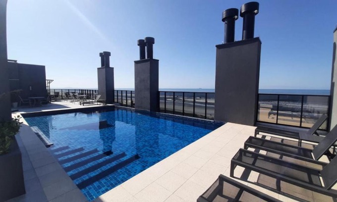 Matinhos Apartamento | Studio 107 Maravilhoso Frente Mar Piscina Aquecida