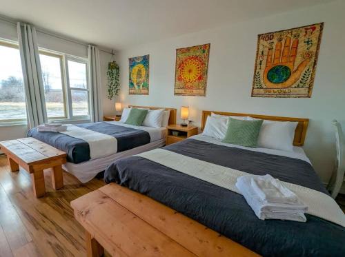 Ste Anne de Beaupre Apartamento | Studio 18 - 2 min du Bord de l'eau Foyer & Barbecue