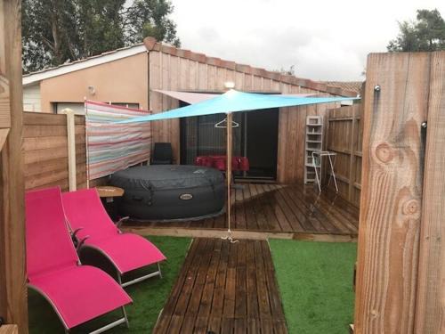 Vendays-Montalivet Chalet De Esquí | Studio 3 étoiles 20 m2 50 m2 terrasse
