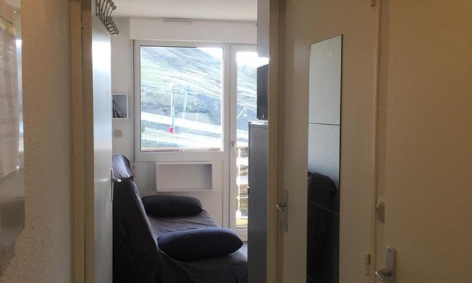Arette Apartamento | Studio 4 pers. au pied des pistes avec balcon, ascenseur, parking gratuit, casier à skis et équipement complet - FR-1-602-3