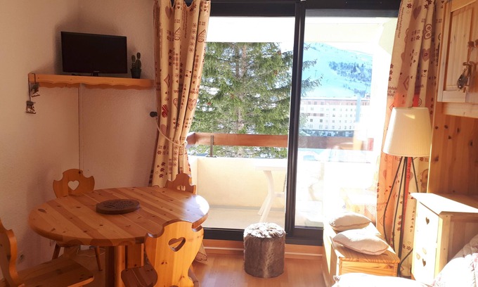 Montgellafrey Apartamento | Studio 4 pers. Saint-François Longchamp 1650- At the foot of the slopes, resort center.