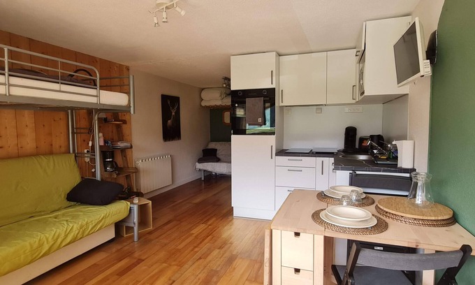 Campan Apartamento | Studio 5 pers face au lac payolle et dupic du midi