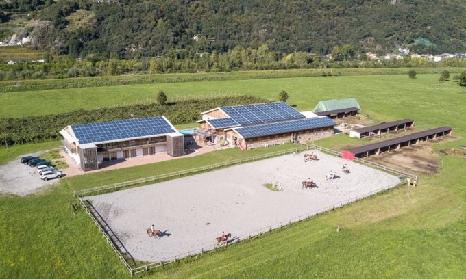 Talamona Apartamento | Estudio 'Agriturismo L'isola Del Cavallo 4' con vistas a la montaña, jardín compartido y Wi-Fi