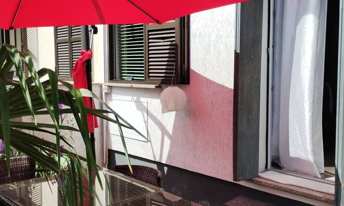 Villaggio degli Sposi Apartamento | Studio apartment with patio, minutes from the airport and downtown Bergamo.