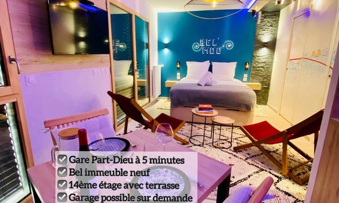 Villette Gare Apartamento | Studio BEL MOD Mont d'Or - Belvédère Moderne