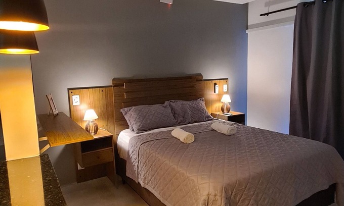 Parque das Palmeiras Apartamento | Studio RD Casal Queen 1 a 200 mts do Shopping