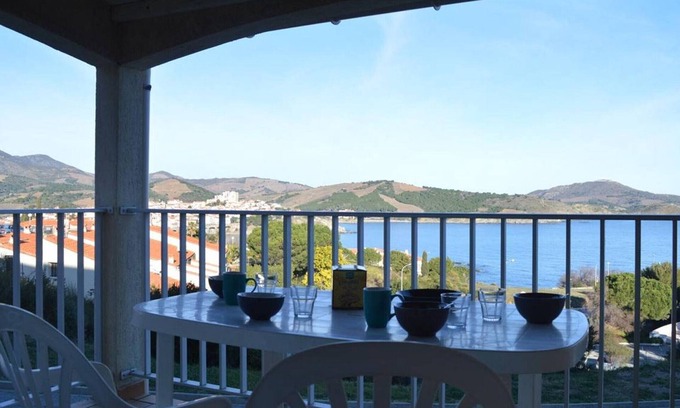 Banyuls-sur-Mer Apartamento | Estudio en Banyuls-sur-Mer, aparcamiento, aire acondicionado, vista al mar