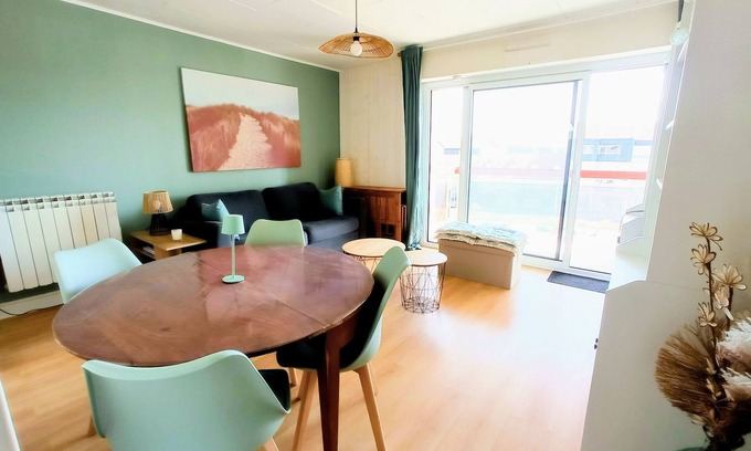 Camiers Apartamento | Studio cabin, sleeps 4, on the Sainte Cécile esplanade