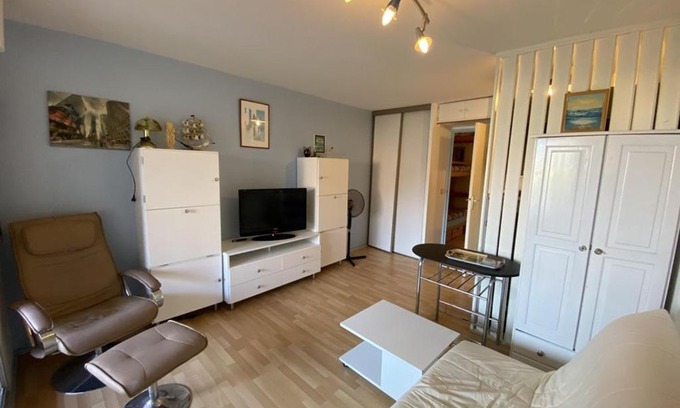 Capbreton Apartamento | Studio cabine à 200m de la plage avec piscine, tennis et parking privé - FR-1-413-203