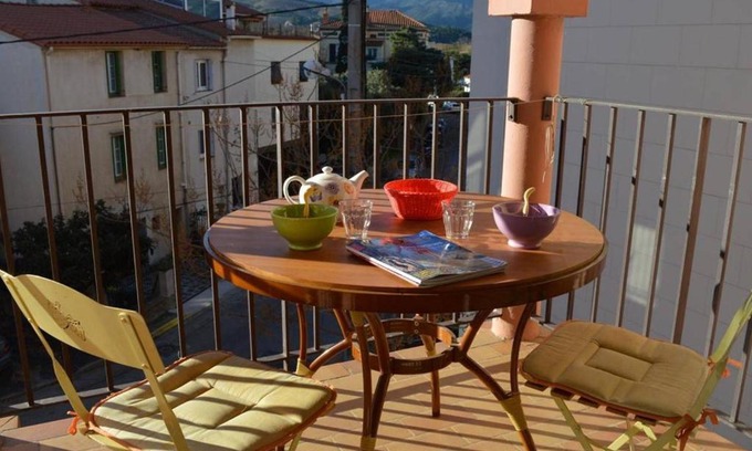 Banyuls-sur-Mer Apartamento | Studio cabine à 50m de la plage avec terrasse et lave-linge - FR-1-225C-461