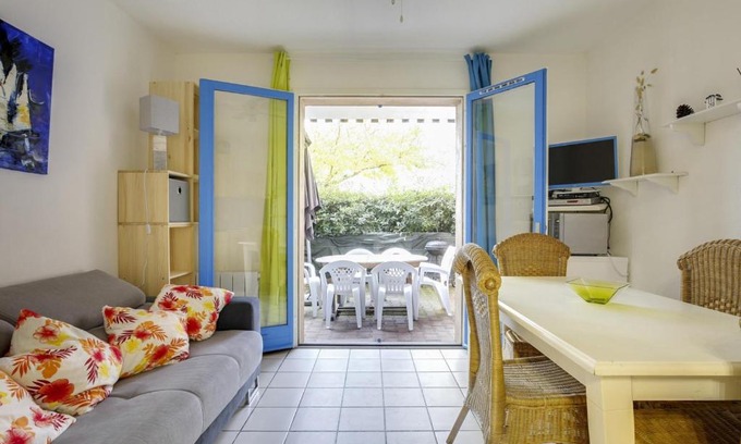 Biscarrosse Plage Apartamento | Studio cabine 4 pers. - à 300m des plages - terrasse et parking privé - FR-1-521-39