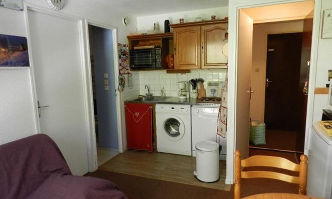 Le Pleynet Apartamento | Studio cabine 4 pers. proche pistes, balcon, parking, animaux admis - FR-1-557A-32