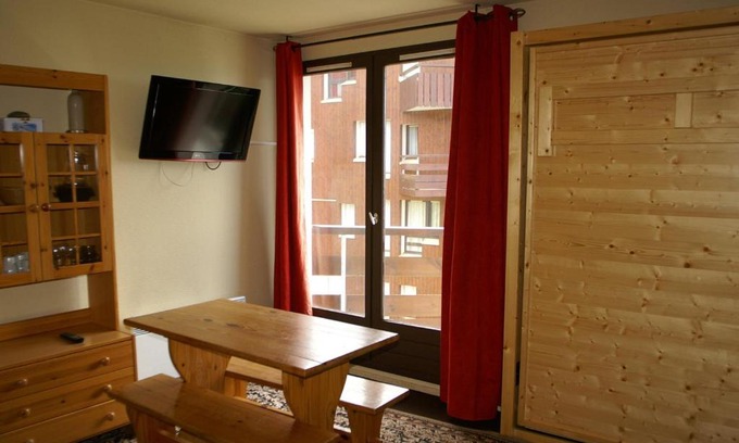 Prapoutel Apartamento | Studio cabine au pied des pistes avec balcon et casier à skis - FR-1-557-13
