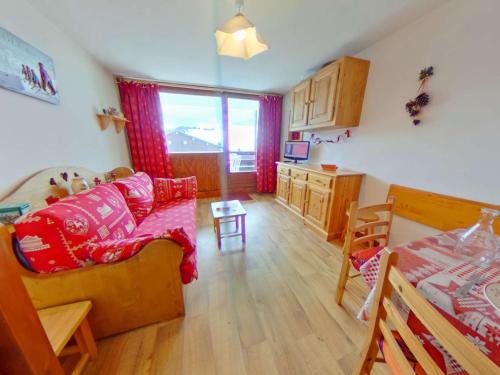 Les Saisies Apartamento | Studio cabine avec alcôve pour 4 aux Saisies, balcon au sud - FR-1-594-162