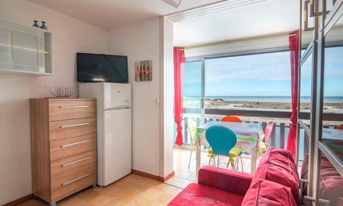 Saint-Cyprien Plage Apartamento | Studio Cabine avec Piscine, Terrasse, Parking et Proche Plage à Saint-Cyprien - FR-1-225D-127
