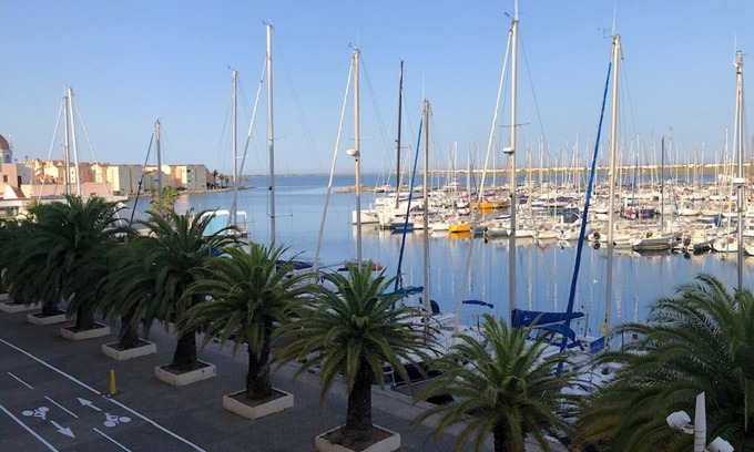 Gruissan Apartamento | Studio Cabine Avec Terrasse et vue Imprenable sur L'entrée du Port