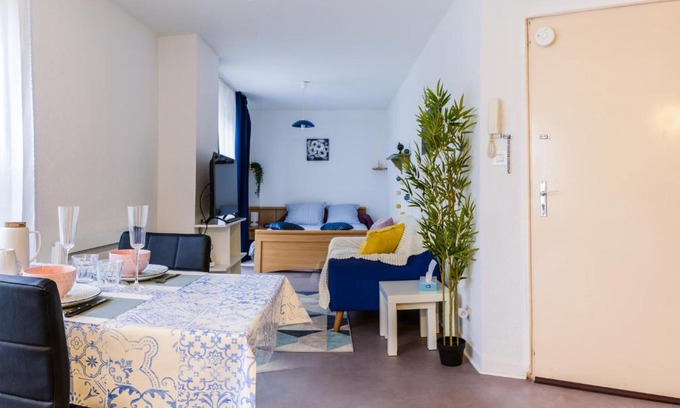 Belfort Apartamento | Studio calme, proche centre, Wifi.