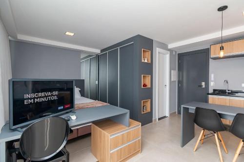 Matriz Apartamento | Studio Central em Andar Alto - ALL1507
