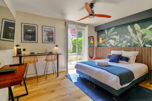 Villette Gare Apartamento | Studio chic piscine, jardin et parking, Lyon 3