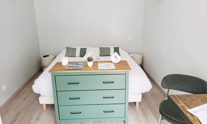 Ambleteuse Apartamento | Estudio-Confortable-Baño con bañera